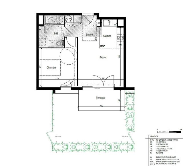 Appartement T2 à vendre - 2 pièces - 42.49 m2 - ARZON - 56 - BRETAGNE - Century 21 Ar'Zon Immobilier