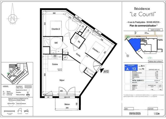 appartement - ARZON - 56
