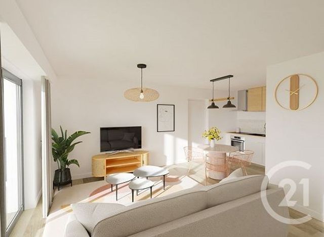 Appartement T2 à vendre - 2 pièces - 43.21 m2 - ARZON - 56 - BRETAGNE - Century 21 Ar'Zon Immobilier